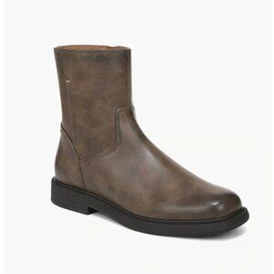 Franco Sarto Pavla Bootie Brown Faux Leather Ankle Boots Size 7M NEW